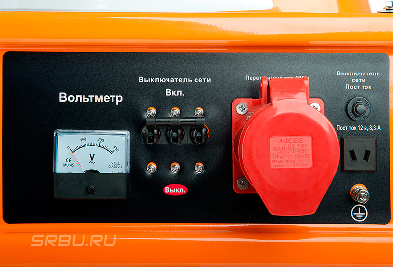 Tableau de bord du générateur