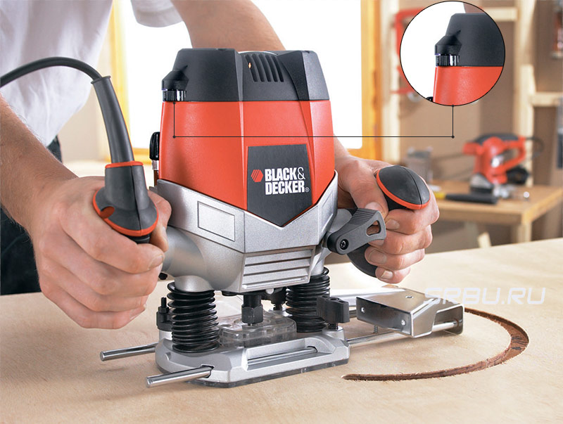 Réglage de la vitesse de broche