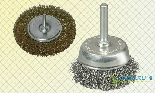 Brosse métallique pour perceuse