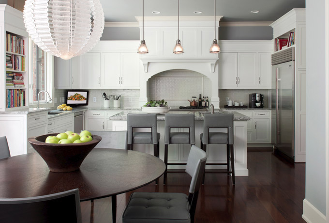 Couleur grise dans la cuisine