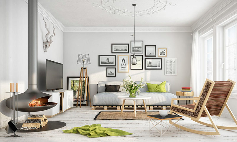 Style scandinave à l'intérieur d'une maison de campagne 8 exemples