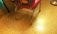 Plancher inondé Golden Sparkle