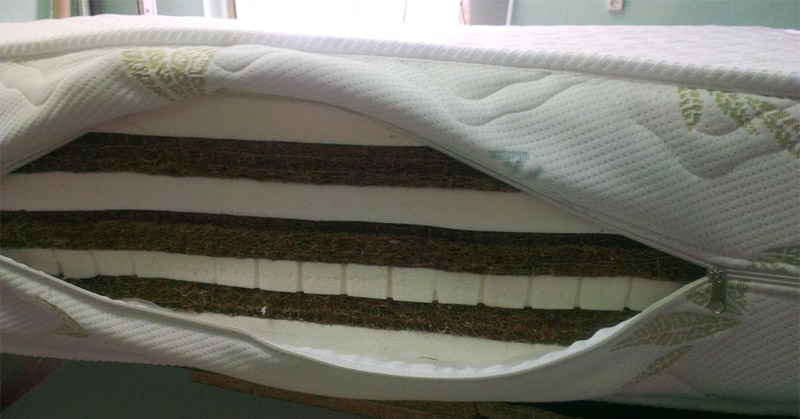 Garnissage naturel du matelas