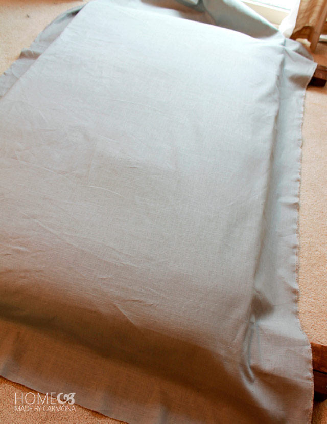 Nous mesurons et coupons la quantité de tissu requise