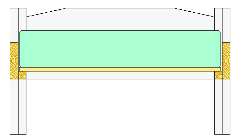 Dessins et plan du lit