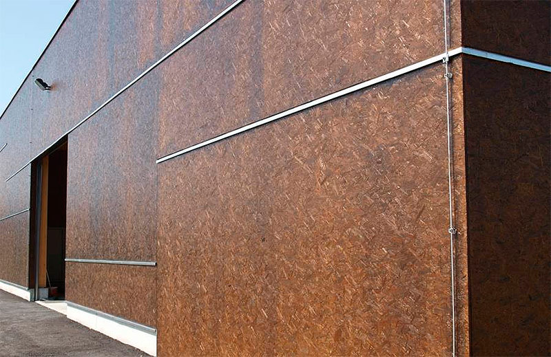 Plaque OSB enduite d'azur