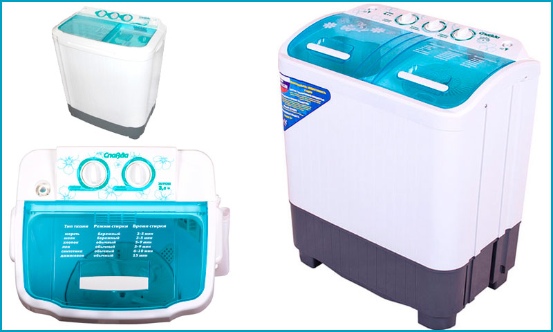 Machines à laver Slavda - Examen des machines de type mécanique