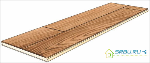 Planche de parquet à double sens