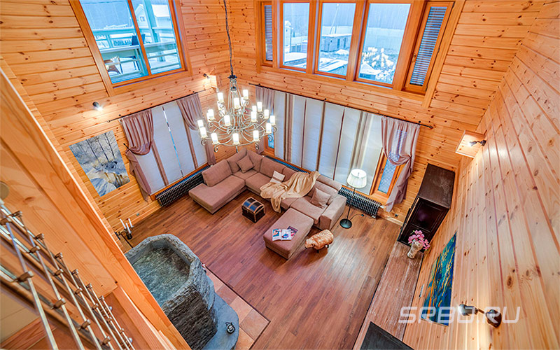 L'intérieur de la maison depuis un bar