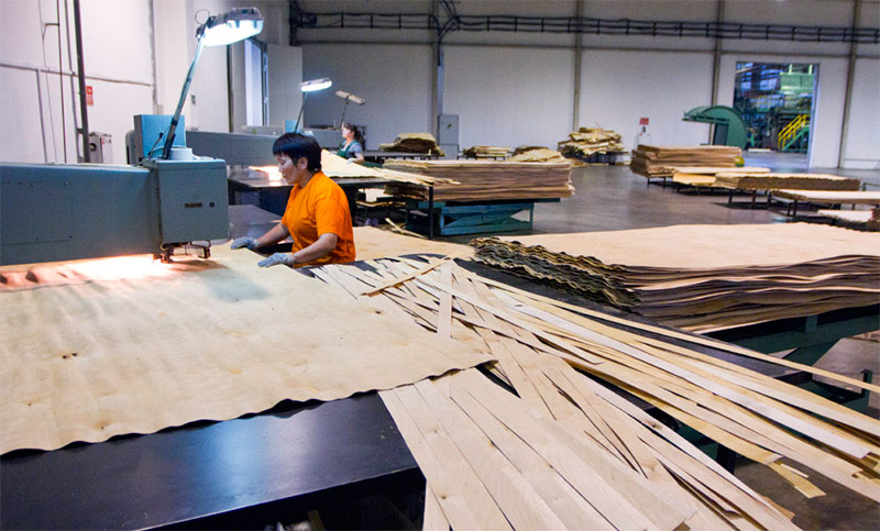 Réparation de défauts de contreplaqué