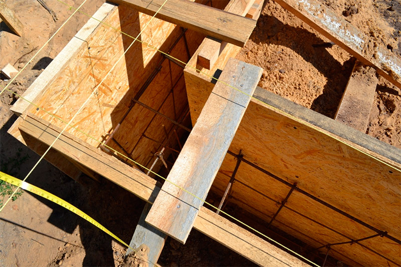 Coffrage à partir de feuilles OSB