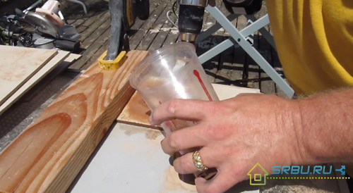 Mouillé avec de l'eau